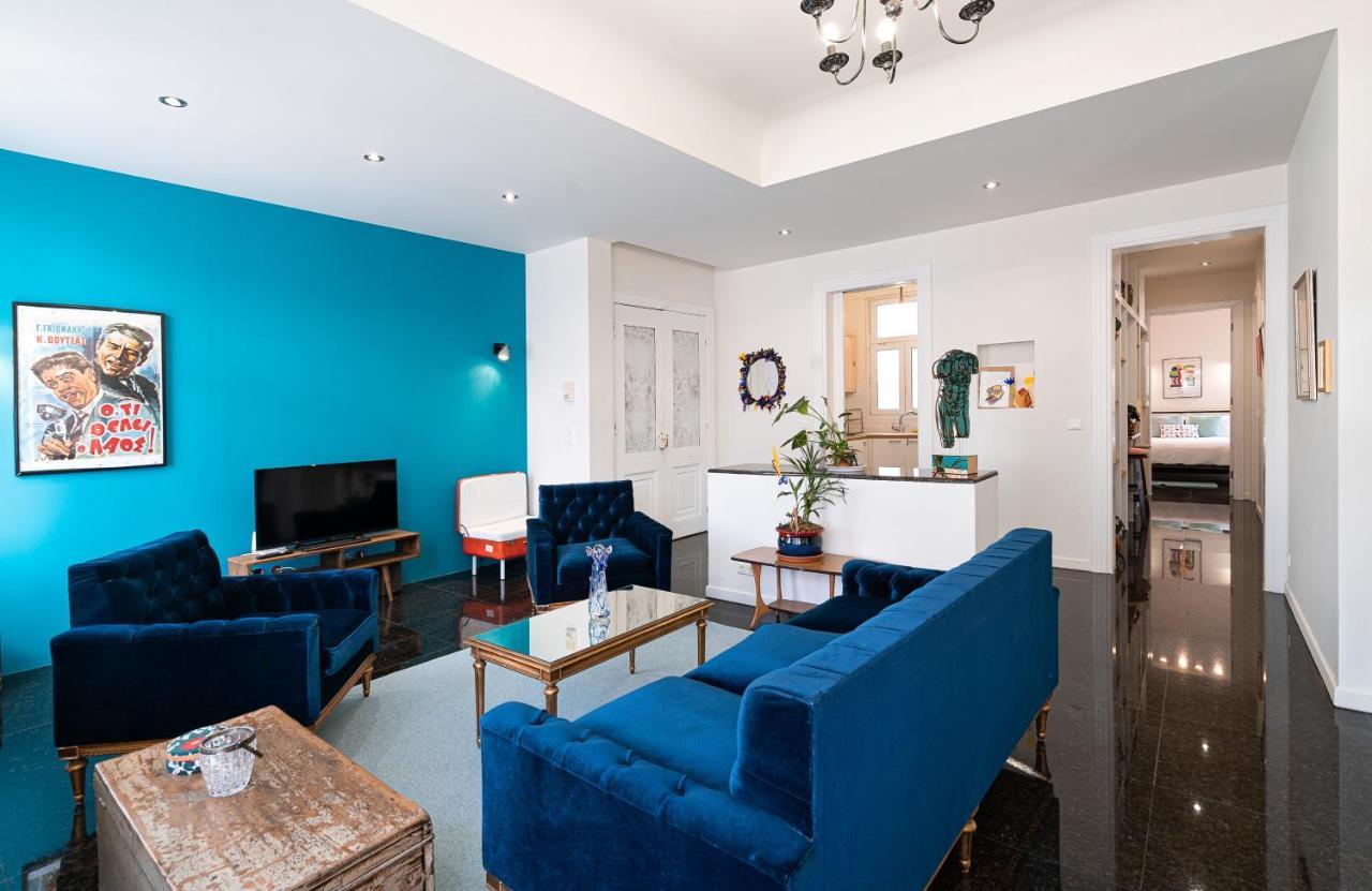 Spacious & Artistic Retro 2Bd Apt With Sauna Αθήνα Εξωτερικό φωτογραφία